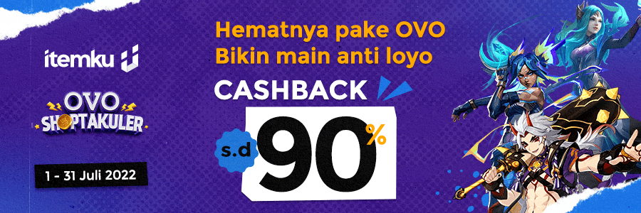 BANJIR CASHBACK 90% dari OVO! Belanja sepuasnya, nikmatin CASHBACKNYA!