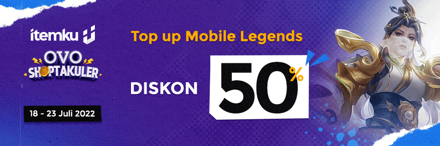 Diskon 50% dari OVO bikin Push Rank makin semangat!