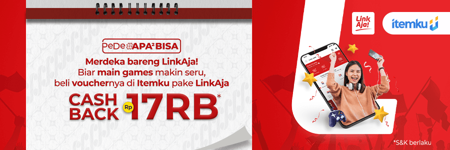 CASHBACK 10% dari LinkAja, Makin Merdeka Main dan Belanja