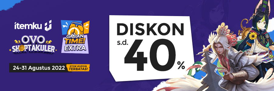 Rayakan Kemerdekaan dengan DISKON Extra Gajian dari OVO hingga 40%