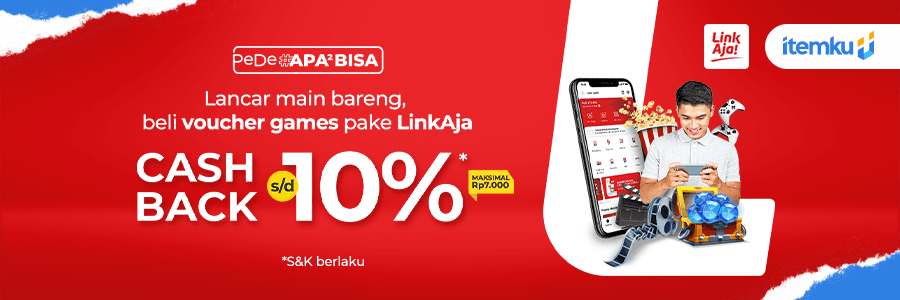 Merdeka Belanja, Cashback 10% dari LinkAja!