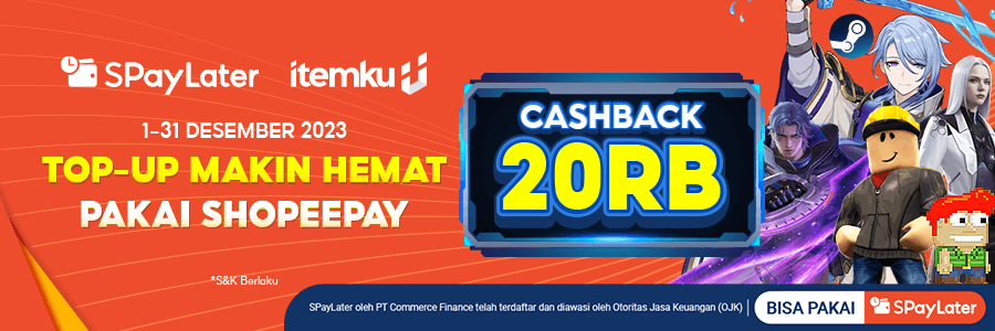 Belanja Seru dengan Cashback 20rb dari SPayLater di itemku