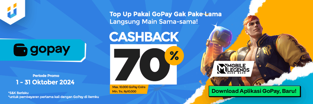 Dapatkan Diskon 70% untuk Top-Up di Itemku via GoPay App!