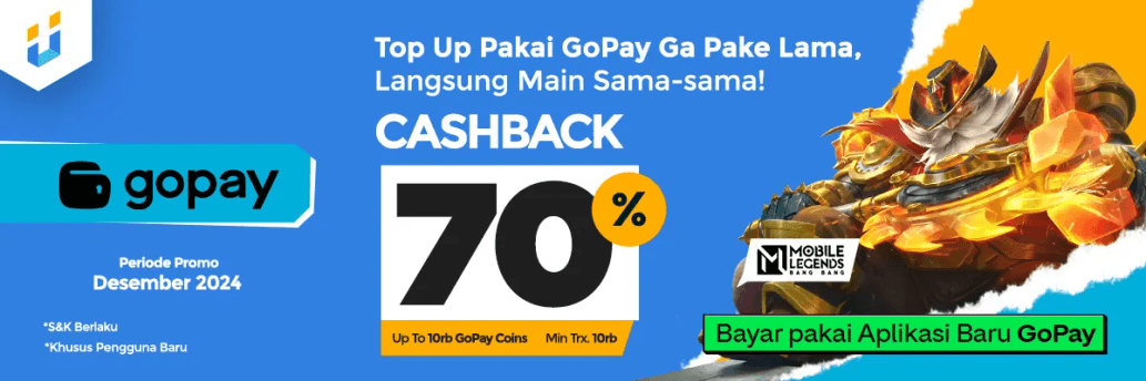 Dapatkan Diskon 70% untuk Top-Up di Itemku via GoPay App selama Desember 2024!