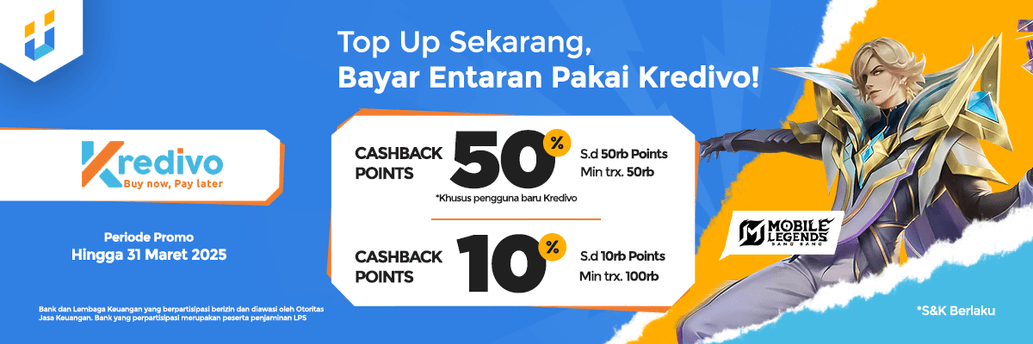 Nikmati Cashback 50% Hingga Rp50.000 dengan Kredivo di Itemku!