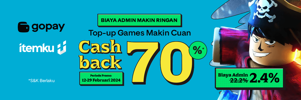 Gopay Cashback 70% Makin Cuan Biaya Admin Makin Ringan