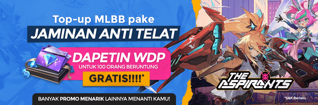 Top-up Diamond buat Event MLBB Aspirant Gratis WDP!