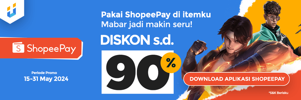 Top Up Apa Aja Lebih Hemat Pakai Shopeepay! Diskon s.d 90%!