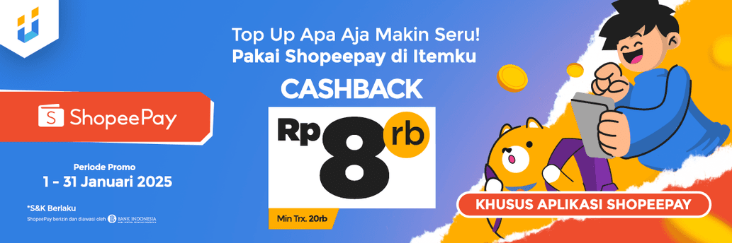 Promo Top Up ShopeePay di Itemku!