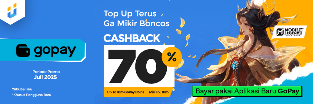 Cashback Top Up 70% di Itemku pakai GoPay App!
