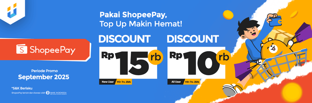 Promo Top Up ShopeePay di Itemku!