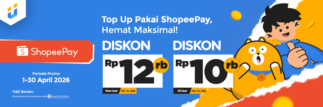 Promo Top Up ShopeePay di Itemku!