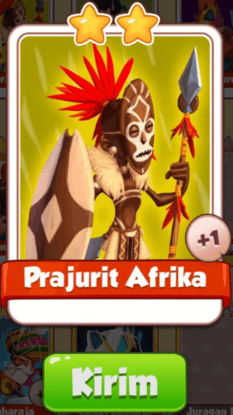 Gambar Product Kartu Prajurit Afrika