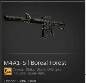 instal M4A1-S Boreal Forest cs go skin free