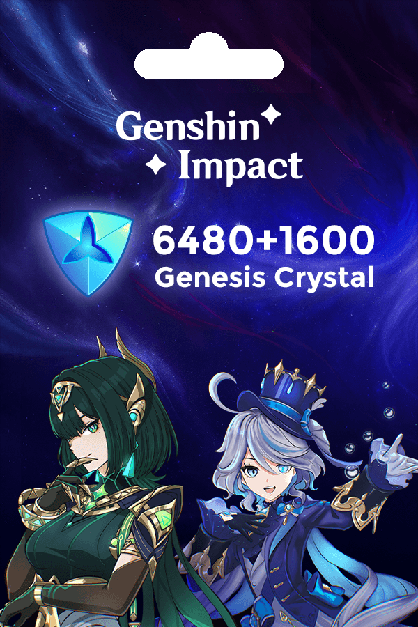 Genshin Impact • 6480+1600 Genesis Crystals