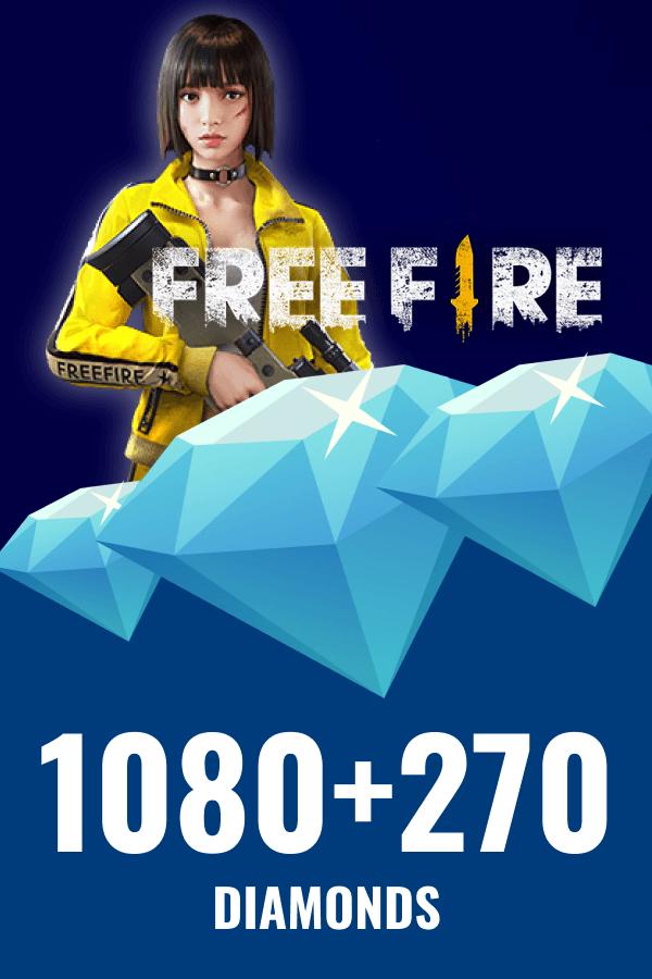 Garena Free Fire • 1080 + 270 Diamonds