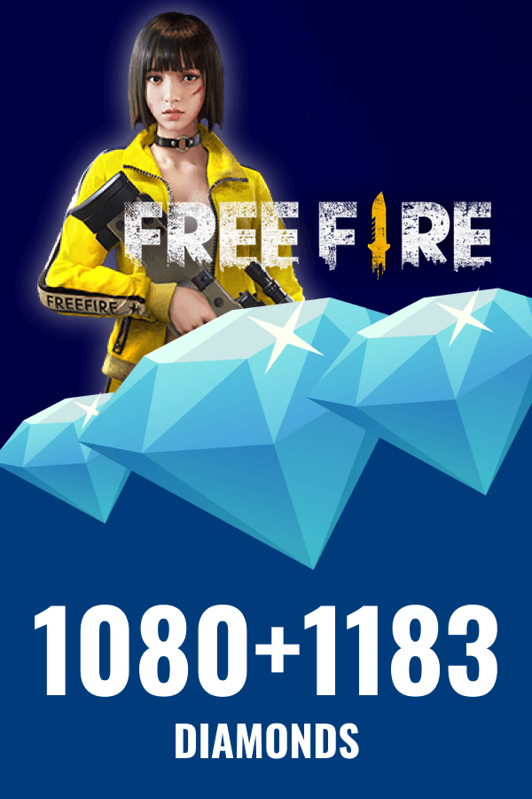 Garena Free Fire • 1080 + 1183 Diamonds
