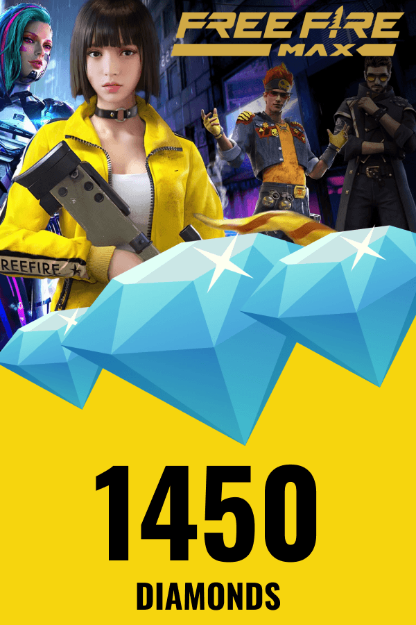 Garena Free Fire MAX • 1450 Diamond