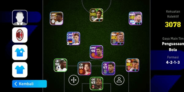 Gambar Product akun Efootball siap main ada showtime keren Cole Palmer dan showtime keren Ben white