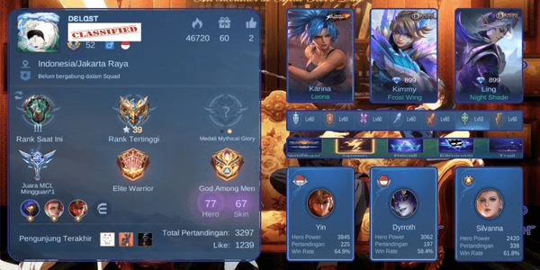 Gambar Product Cheap ML Accounts High Winrate and MMR