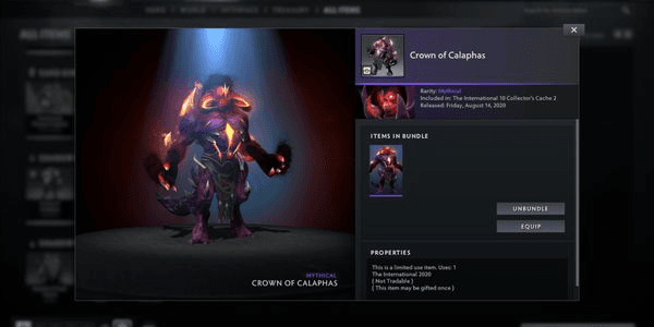 Gambar Product Crown of Calaphas (Bundle Shadow Demon Collector's Cache TI 10)