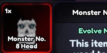 Gambar Product Monster No 8 head evo item Anime Last Stand