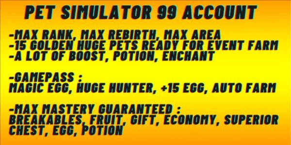 Gambar Product Max Rank + Mastery + Gamepass (Check Description For Specifications)