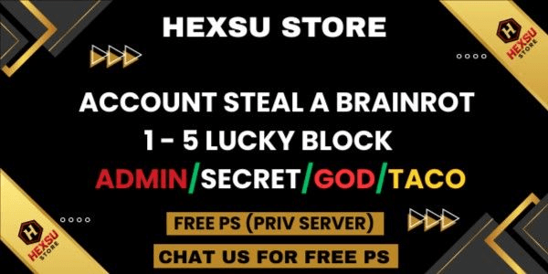 Gambar Product ACCOUNT STARTER PACK | LUCKY BLOCK BRAINROT | STEAL A BRAINROT