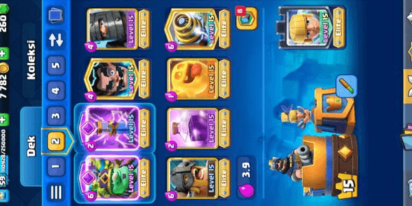 Gambar Product #TROPHY 12,000 | LEVEL 59 | 21 EVOLUTIONS | 21 ELITE | KING TOWER LEVEL 15 | 59 MAX CARD | BEST OFFER!!!