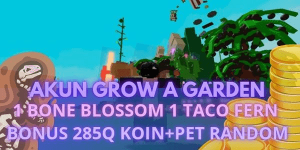 Gambar Product account 1 Bone blossom | 1 taco fern (grow a garden)
