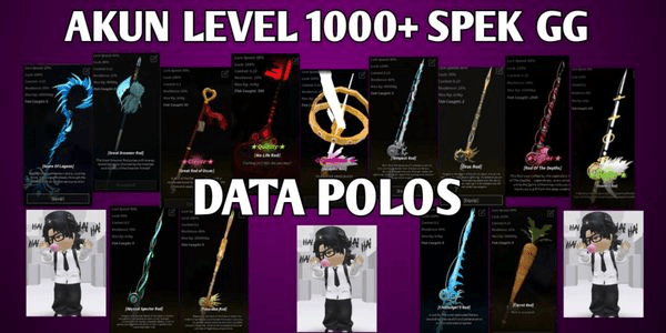 Gambar Product ACCOUNT LEVEL 1000+ GG SPECS