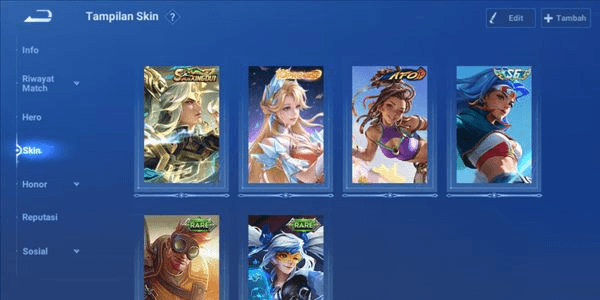 Gambar Product Akun Smurf Skin Limited + Starstone Banyak