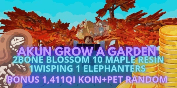 Gambar Product akun 2 Bone blossom | 10 maple resin | 1 wisping | 1 elephanters (grow a garden)