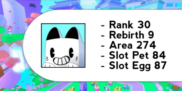 Gambar Product Akun Rank 30 - Max Area | Pet Simulator 99