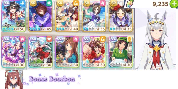 Gambar Product GLOBAL | MLB Kitasan Lv50 | 5 SSR | Premium Deck + Oguri Cap + Carats Account