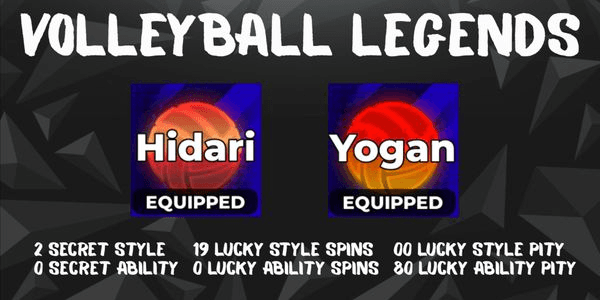 Gambar Product Account Volleyball Legends Secret Hidari + Secret Yogan - Volleyball Legends