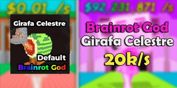 Gambar Product (Brainrot God) Celestial Giraffe - Steal A Brainrot