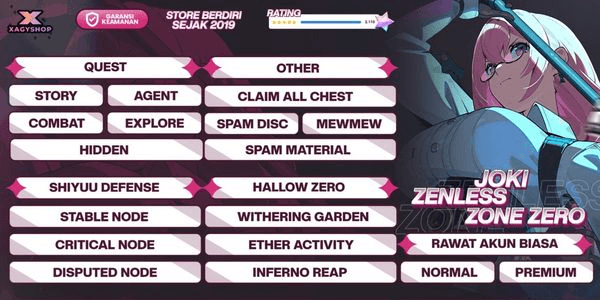 Gambar Product Hollow Zero