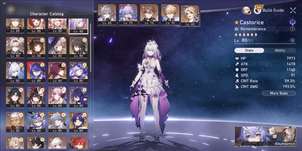 Gambar Product 21 Limit Acheron Castorice Firefly Tribbie E1 Hyacine The Herta Sunday Lingsha Ruan Mei Fu Xuan Aventurine Sparkle Black Swan Kafka TL 70 Asia