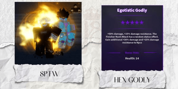 Gambar Product Hex Godly SPTW (Star Platinum The World) | Mythic Trait - A Universal Time (AUT)