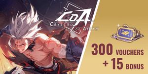 300 Vouchers + 15 Bonus