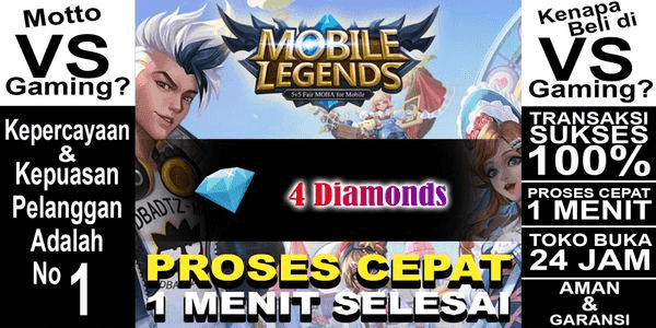 Gambar Mobile Legends 4 Diamonds — 1